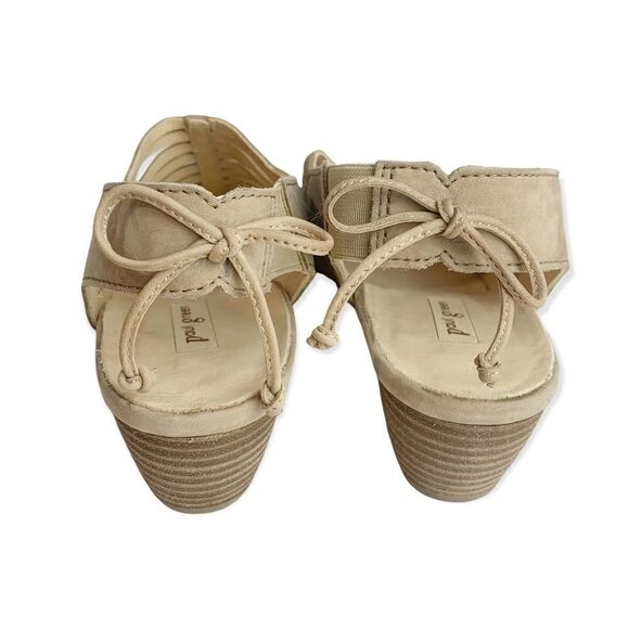 Paul Green Tan Leather Heel Slip On Sling back Sandal - Picture 5 of 7